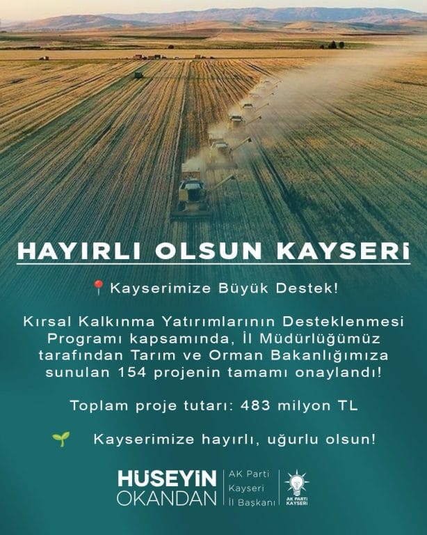 Okandan: Kayserimize Büyük Destek!