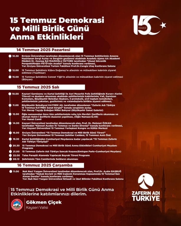15 Temmuz Demokrasi ve Milli Birlik Günü ve Mesajlar, Şehit kabirleri, Gazi ve ailelerini ziyaret