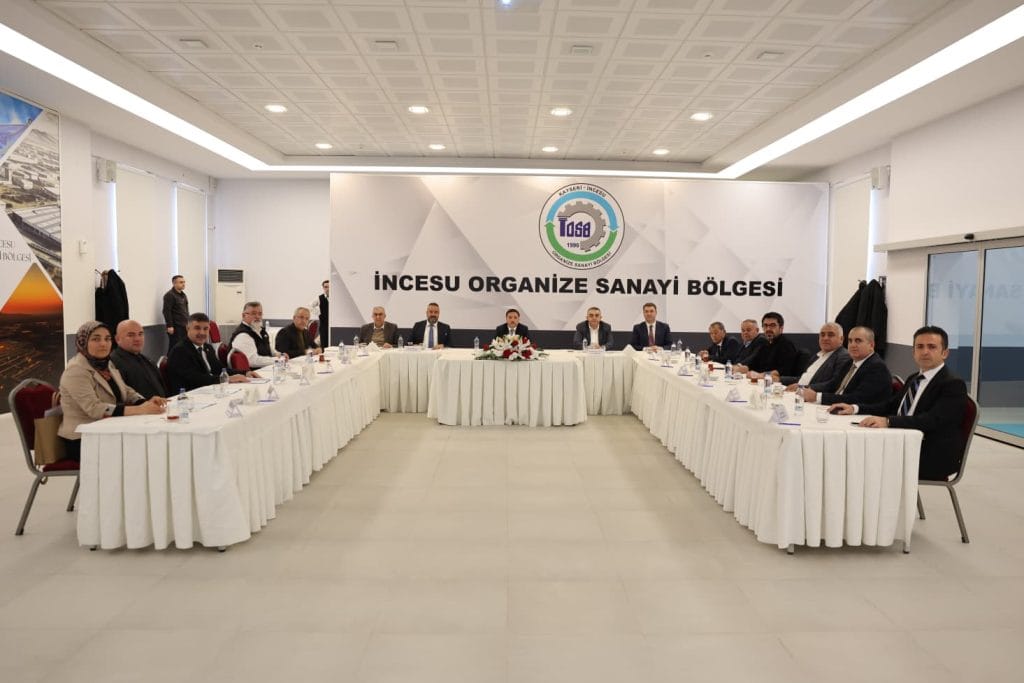 İncesu Organize Sanayi Bölgesi (OSB) Müteşebbis Teşekkül Heyeti Toplandı