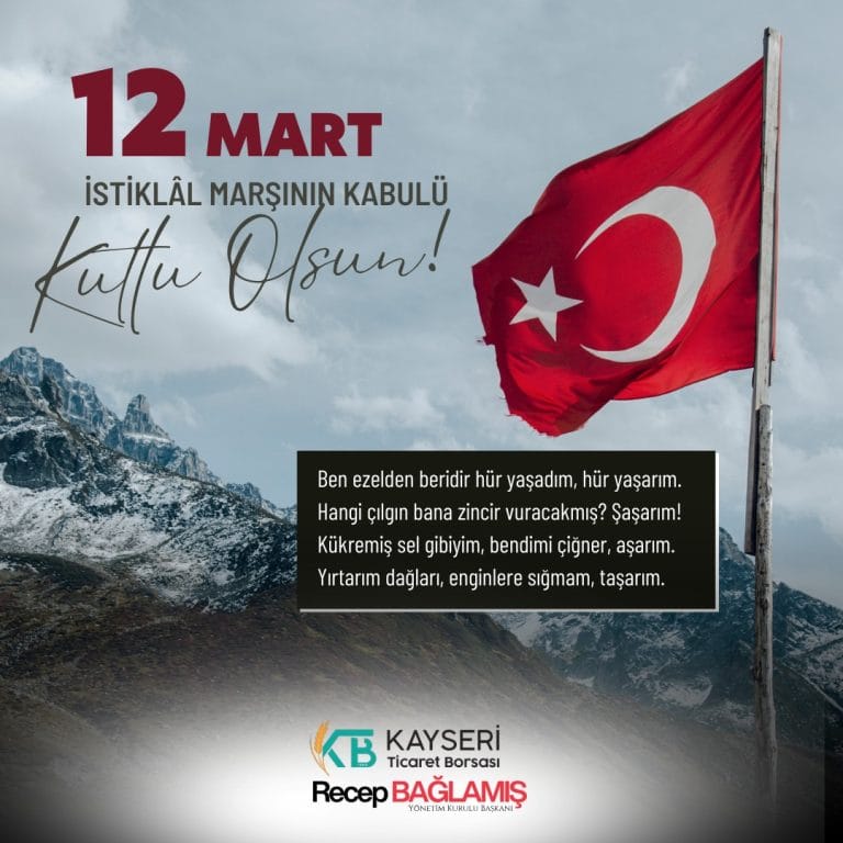 12 Mart İstiklal Marşı’nın Kabulü ve Mehmet Akif Ersoy’u Anma Günü mesajlar, yarışma ve ödülü ile etkinlikler