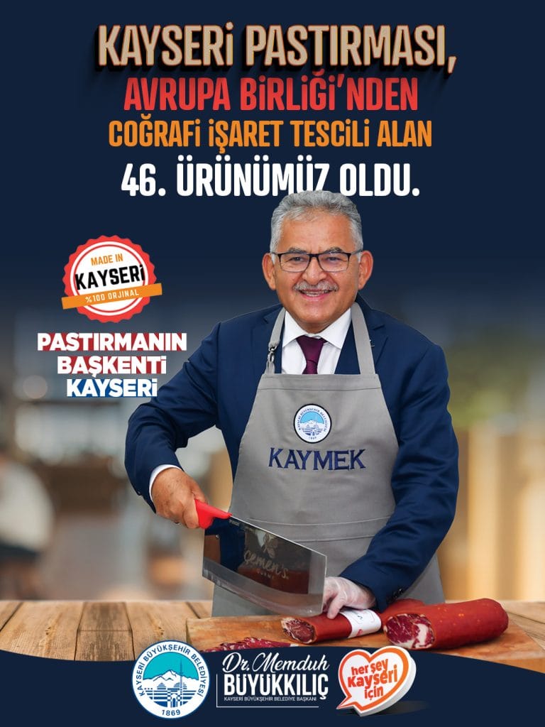 KAYSERİ PASTIRMASI’NA AB COĞRAFİ İŞARET TESCİLİ