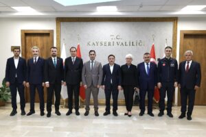 Kayseri Kent Konseyinden Vali Çiçek’e ziyaret, başkanla toplantı