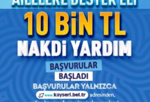 Kayseri’de 10 bin Tl’lik üniversite desteği başvuruları başladı