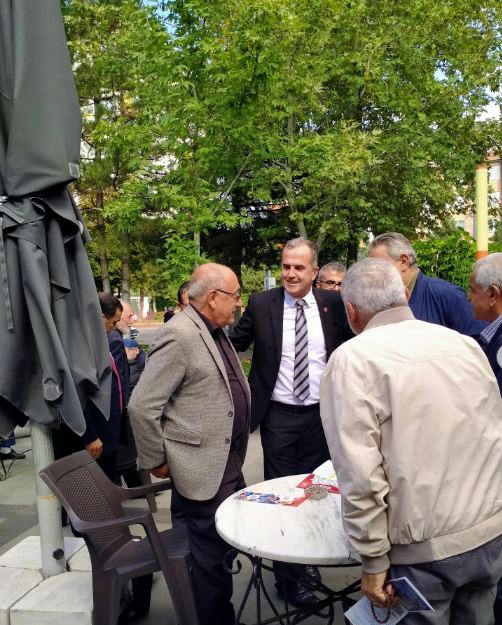 SP’li Ali Üstünel Talas’ta esnaf ve vatandaşları ziyaret etti