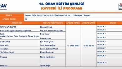 12. ÖRAV Eğitim Şenliği Kayseri ile Devam Ediyor