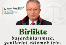 Kayseri Barosu’nda Özsoy güven tazeledi