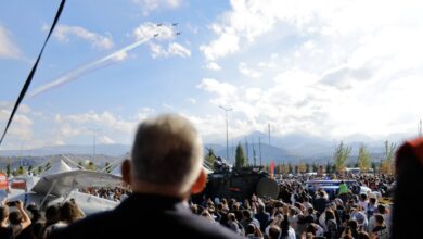 Türk Yıldızları Kayseri semalarında gösteri uçuşu yaparak büyüledi