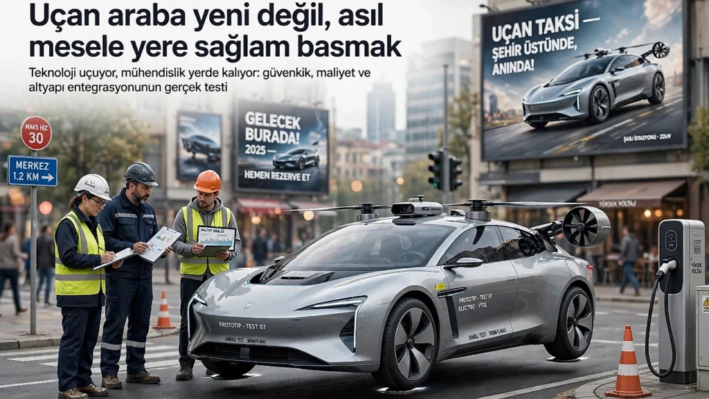 Uçan Arabalarda Asıl Mesele Havalanmak Değil, Yere Sağlam Basan Bir Teknoloji Geliştirmek