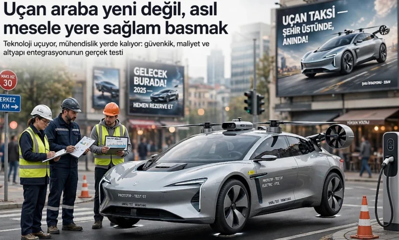 Uçan araba yeni değil, asıl mesele yere sağlam basmak